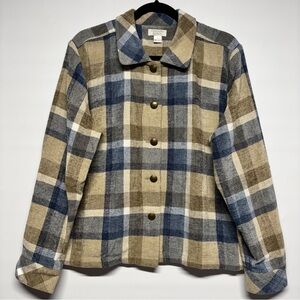 ✨Christopher & Banks Blue Cream Jacket Size L